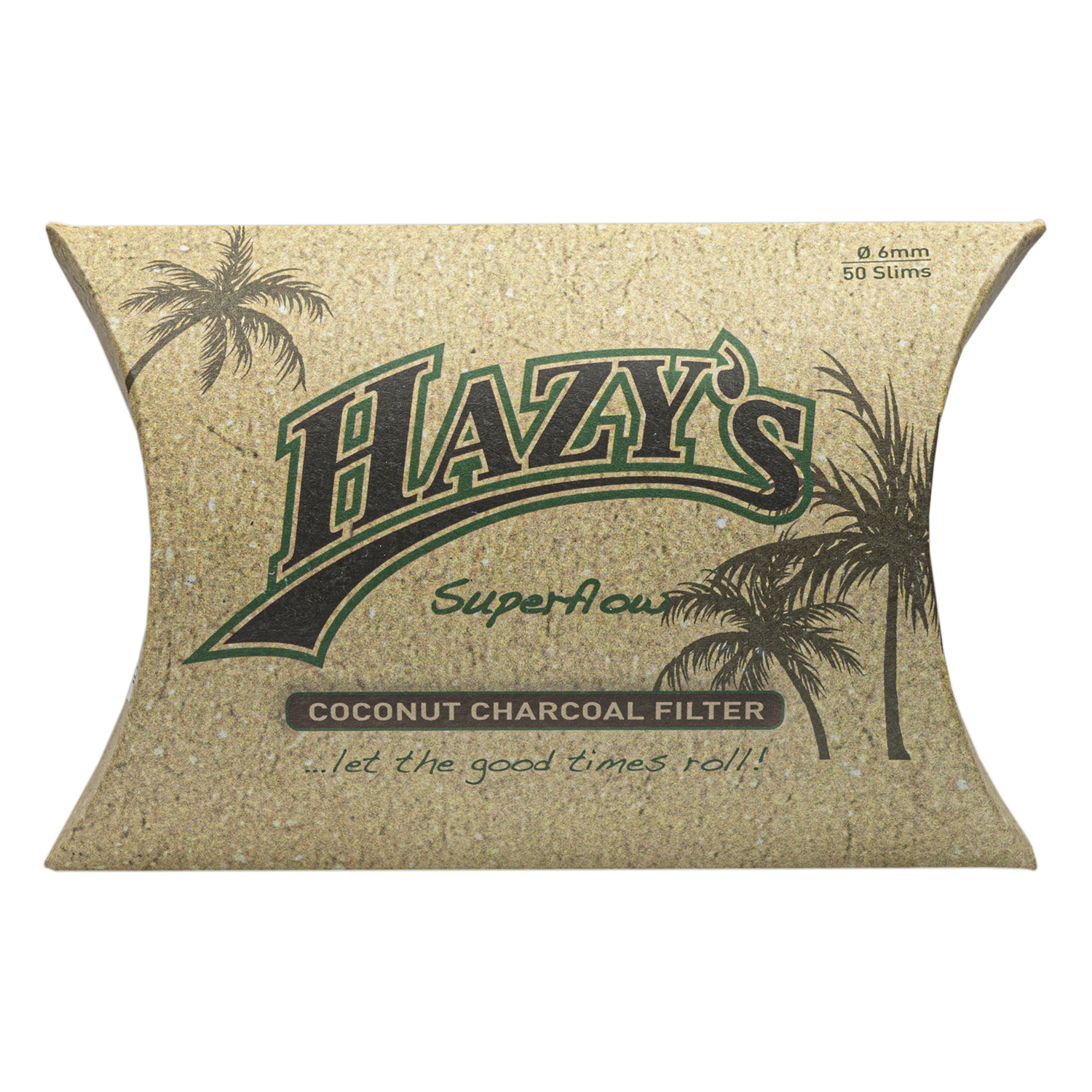 Pfeifenfilter HAZY'S Coconut Charcoal 6 mm 50 Stück