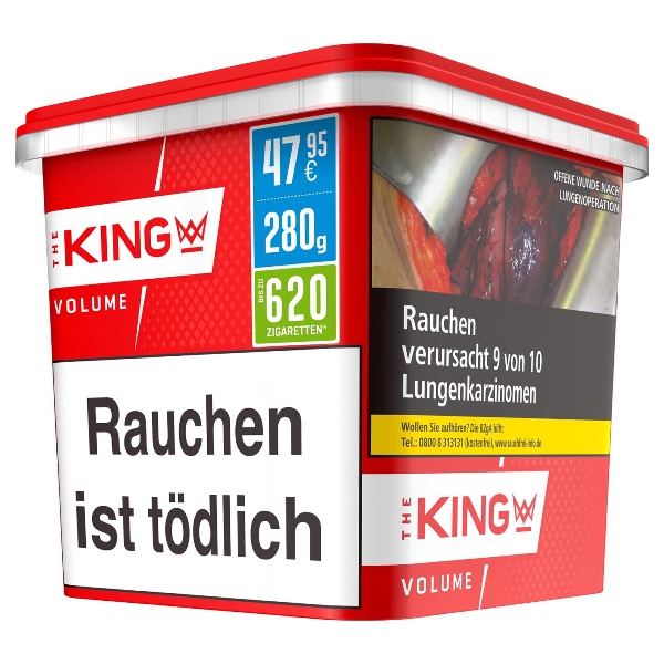 King Red Volumentabak Eimer