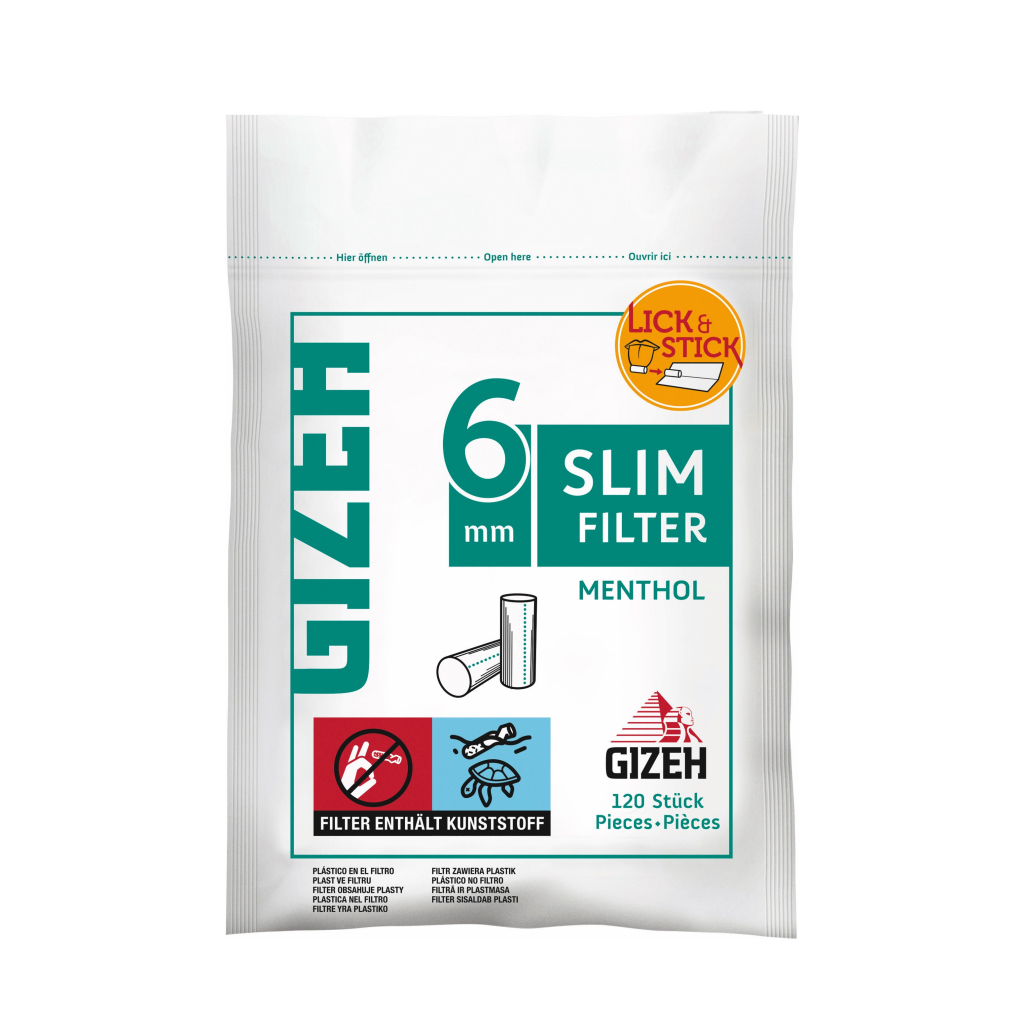 Gizeh Slim Filter Menthol 10X120