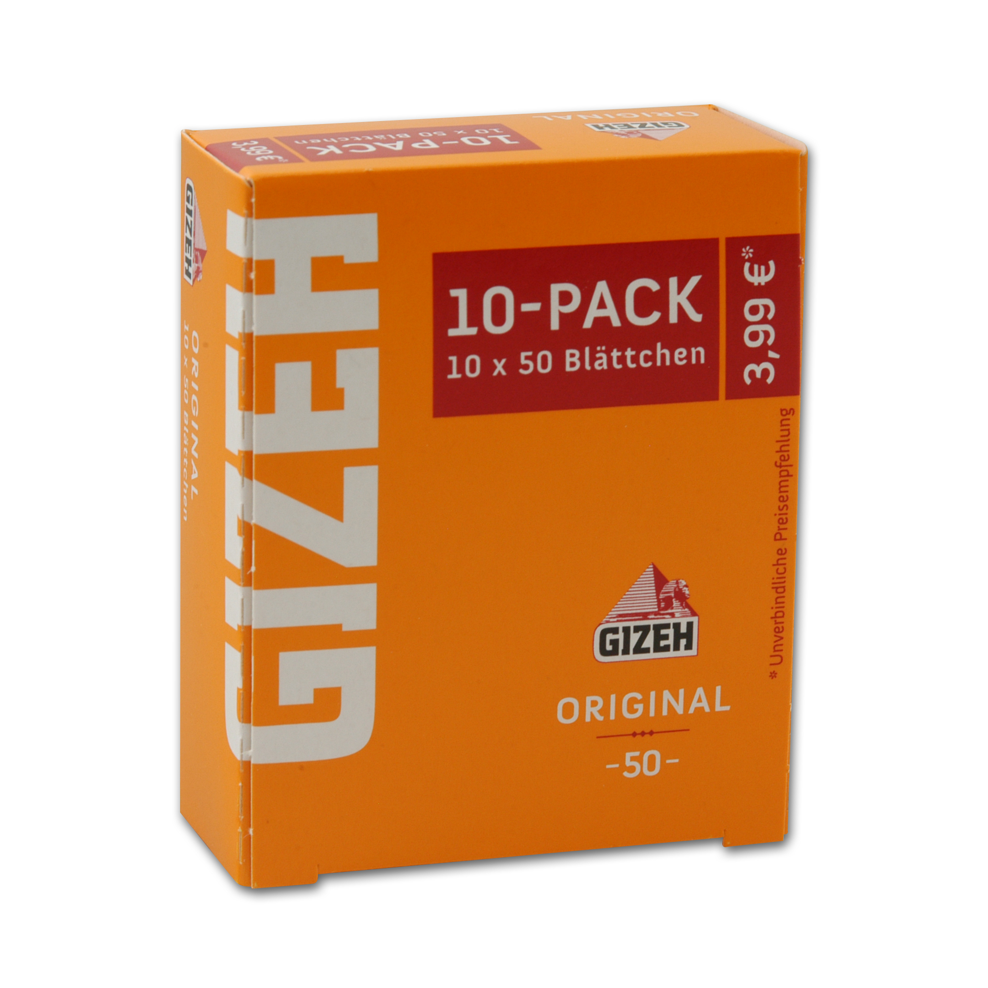 Gizeh Gelb 10X10Er Pack