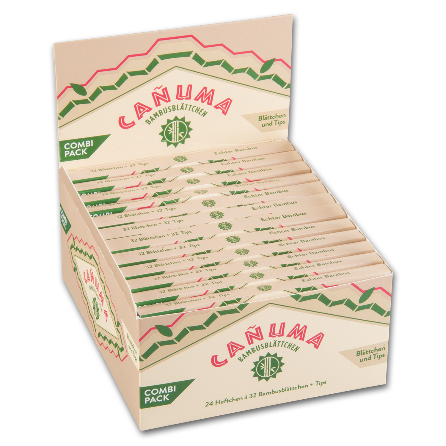 Canuma By Rizla Bambus King Size Slims Zigarettenpapier+Fil.Tips 24X32