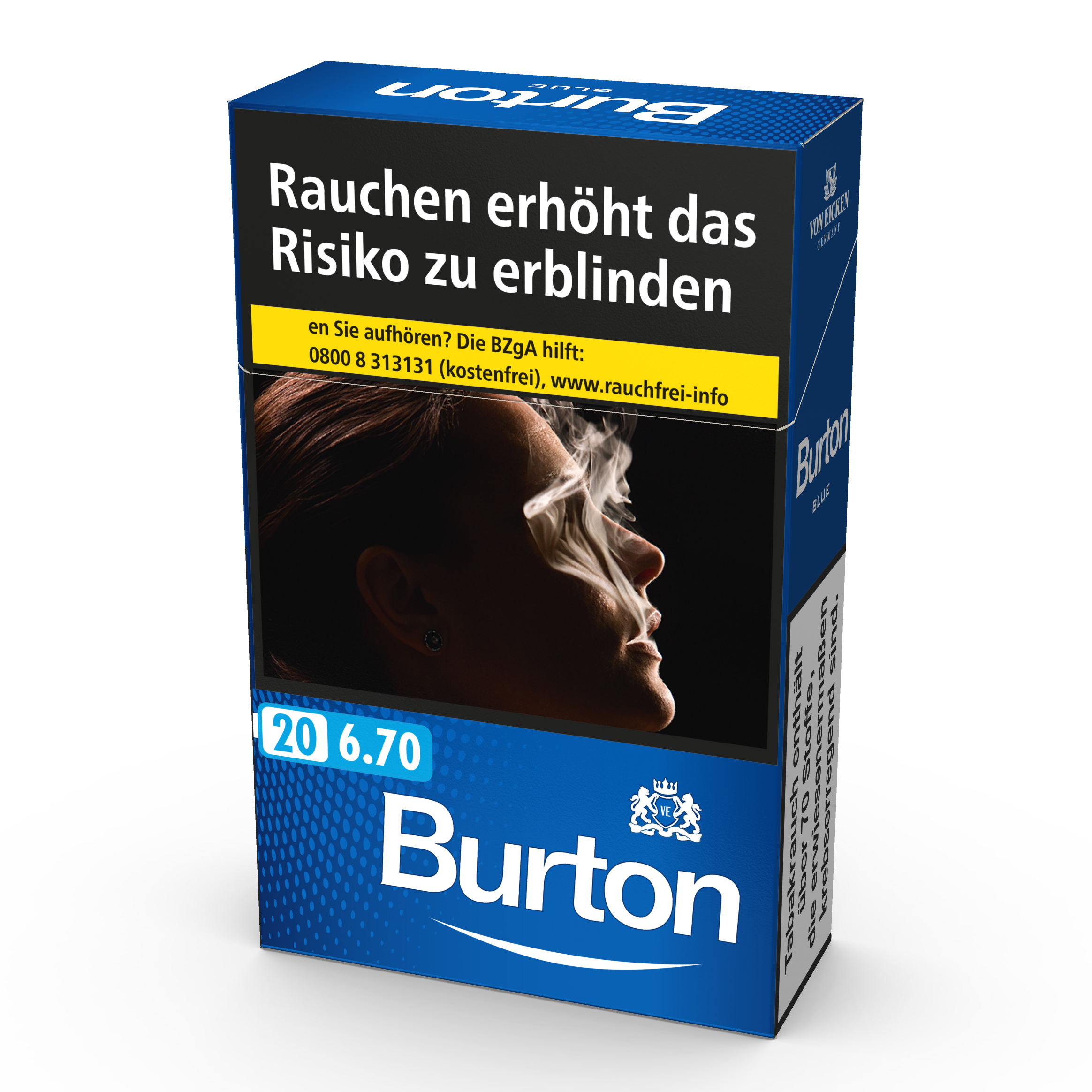 Burton Blue L-Box Zigaretten Stange