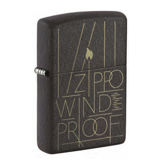 Zippo Black Crackle Line Art Zippo Design 60007186