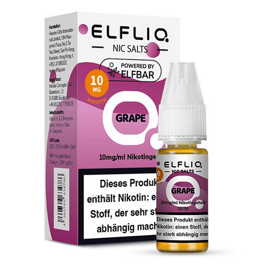 E-Liquid Nikotinsalz Elfbar Elfliq Grape 10mg
