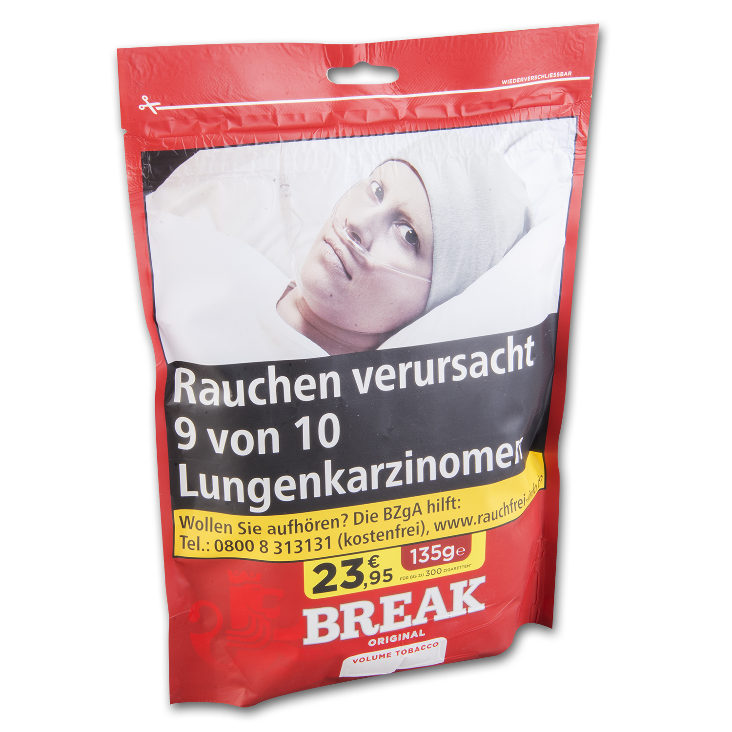 Break Original Volumentabak Zip-Beutel