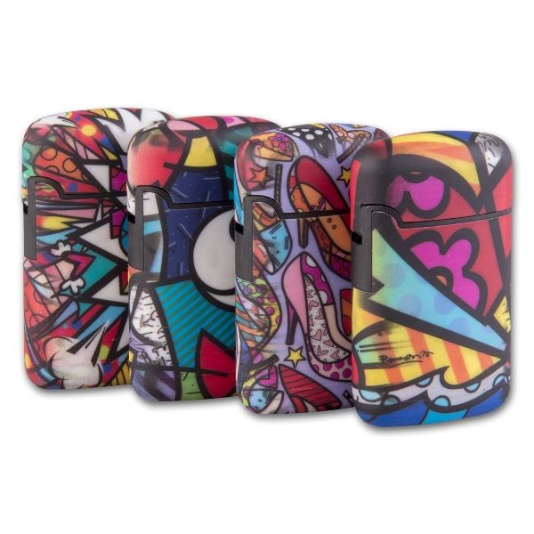 Feuerzeug (20) Jet Easy Torch Britto 540Â° Art Collection