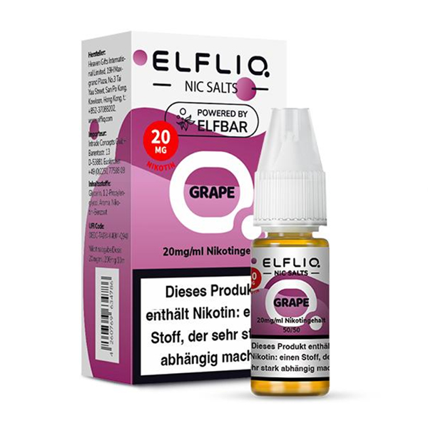 E-Liquid Nikotinsalz Elfbar Elfliq Grape 20mg