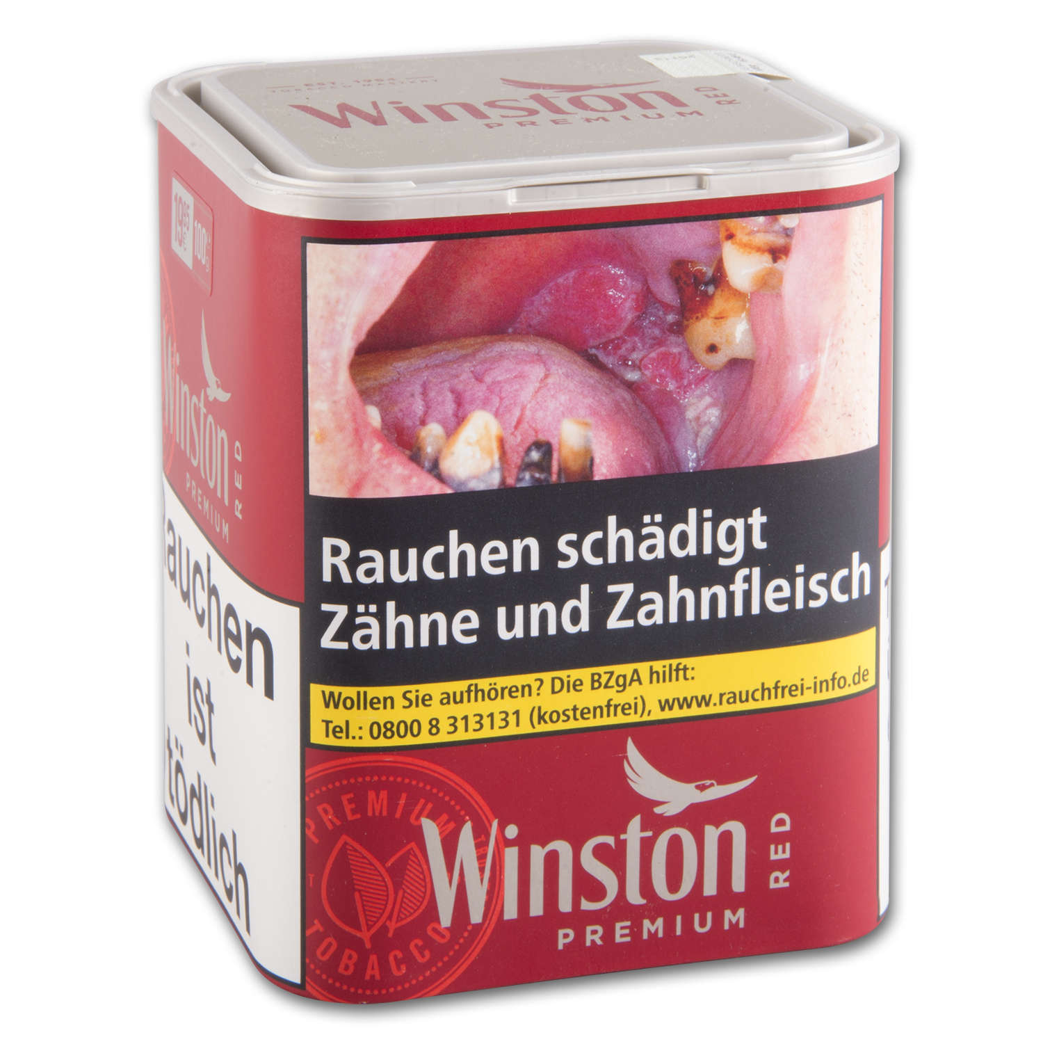 Winston Cigarette Tobacco Red Tin-S
