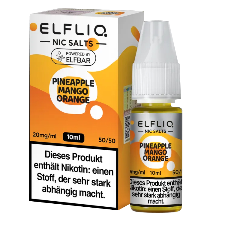 E-Liquid Nikotinsalz Elfbar Elfliq Pineapple Mango Orange 20mg
