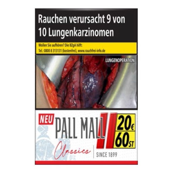 Pall Mall Classic Red Hercules Zigaretten Stange