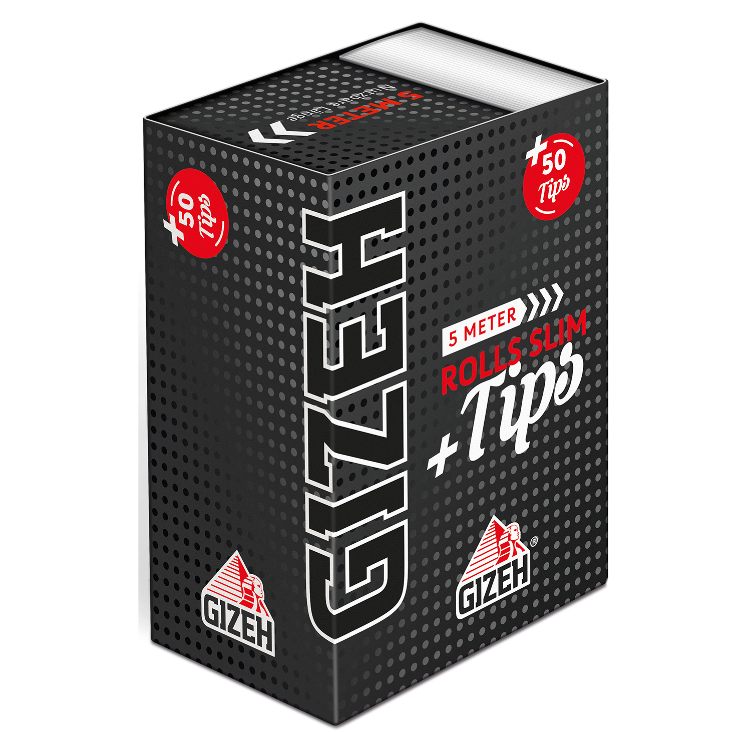 Gizeh Black Rolls Slim +Tips