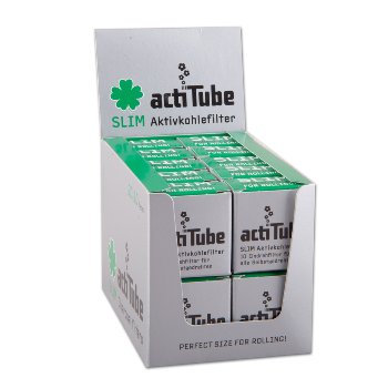 Actitube Slim 7Mm Aktivkohlefilter 20X10 Stück