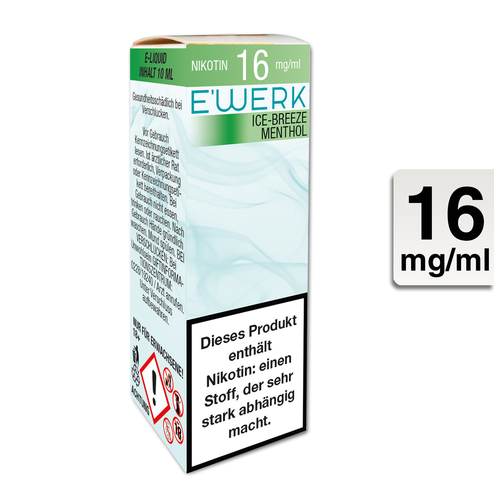 E-Liquid E'Werk Ice Breeze 16 mg (Menthol)