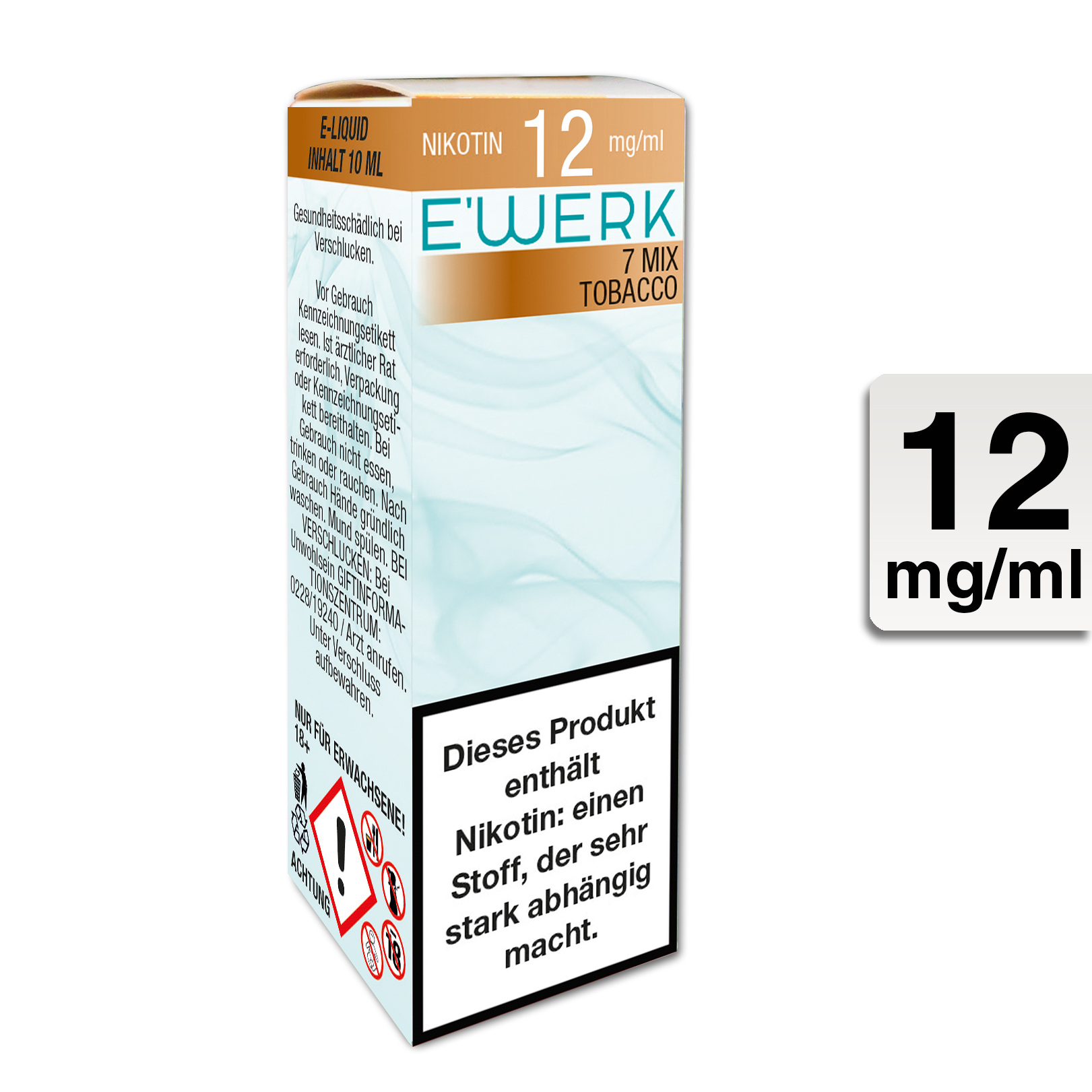 E-Liquid E'Werk 7 Mix 12 mg (Tobacco)