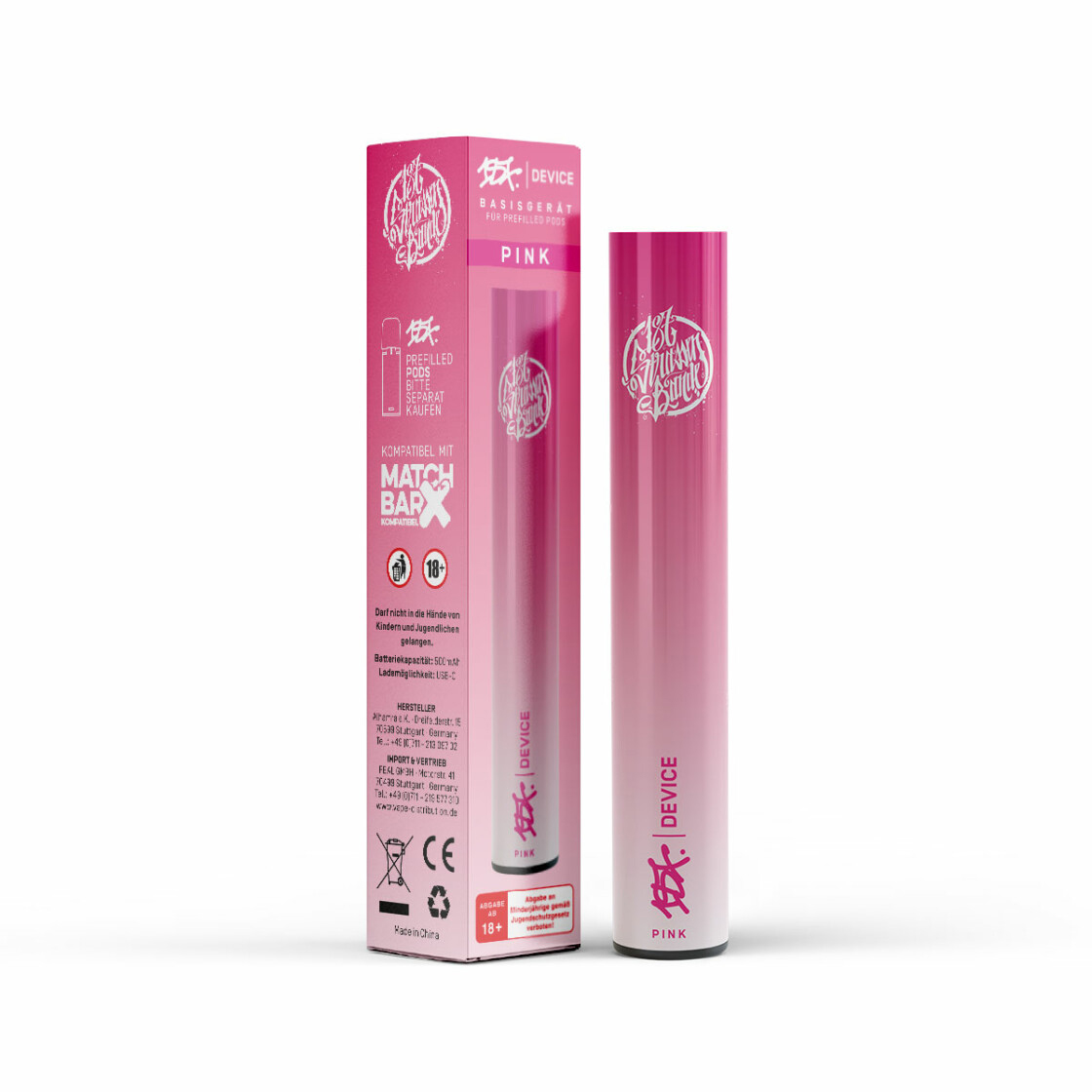 E-Zigarette 187 BasisgerÃƒÆ’Ã†â€™Ãƒâ€šÃ‚Â¤t Pink 500 mAh