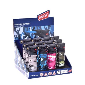 Feuerzeug  Jet Prof Camouflage 4 Farben Sortiert