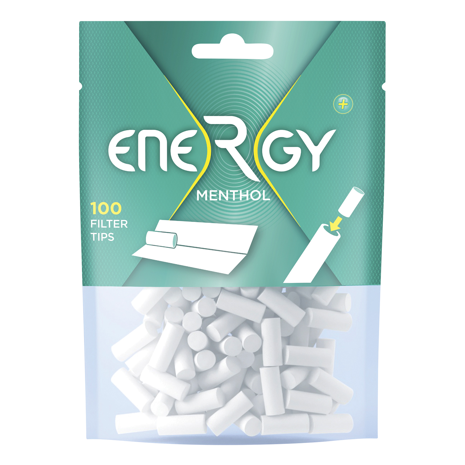 Energy+ Menthol Filter Tips 10x100 Filter Pro Beutel