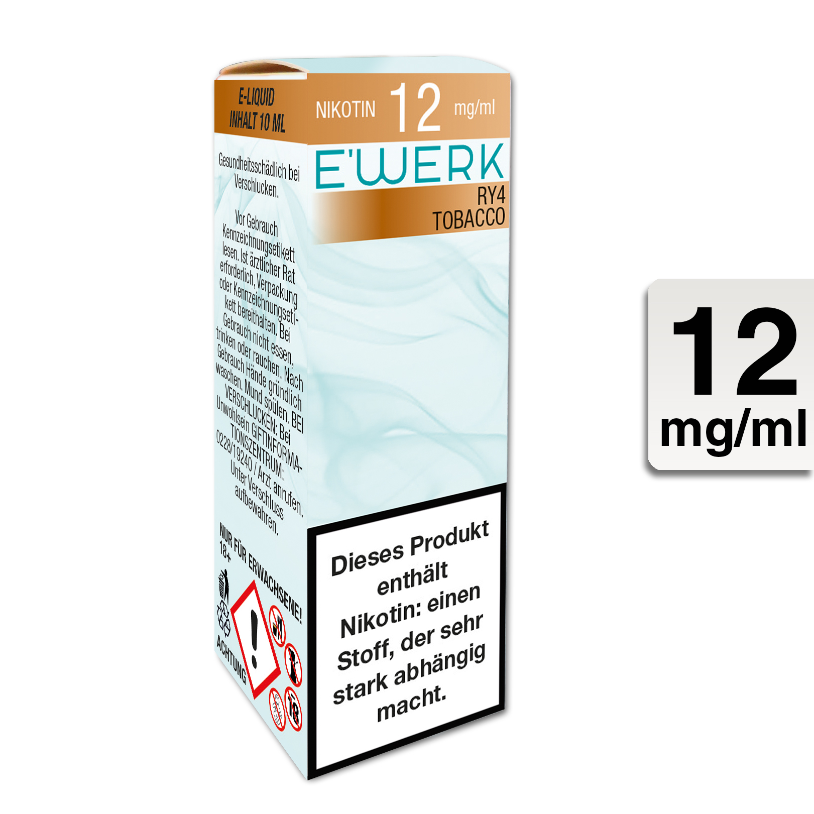 E-Liquid E'Werk Ry4 12 mg (Tobacco)