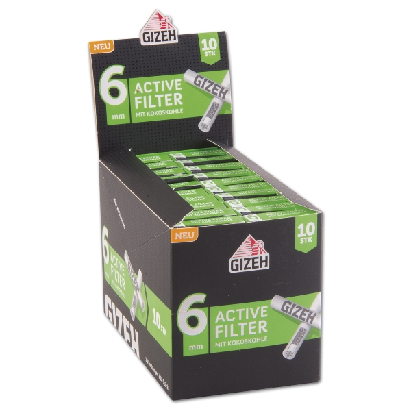 Gizeh Black Active Filter 6Mm 20X10