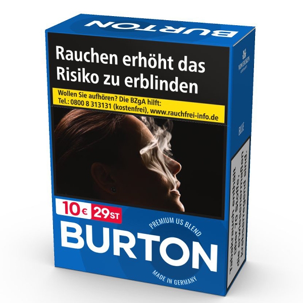 BURTON Blue 2XL-Box Zigaretten Stange