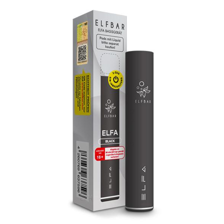 E-Zigarette Elfbar Elfa Schwarz 500mAh