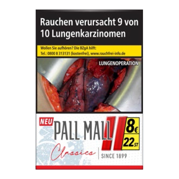 Pall Mall Classic Red XXL Zigaretten Stange